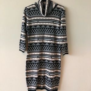 Turtle Neck Stretchy Dress
